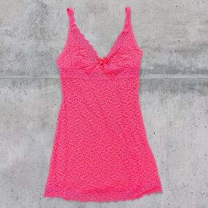 Y2K Victoria’s Secret neon lace camisole nightie